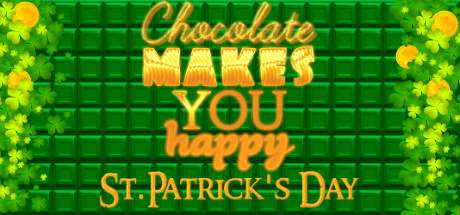 Chocolate makes you happy: St.Patrick's Day Logo