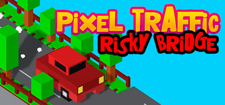 Pixel Traffic: Risky Bridge Logo