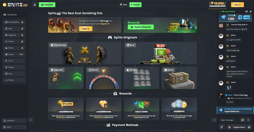 Splits.gg - The Ultimate Rust Gaming Experience