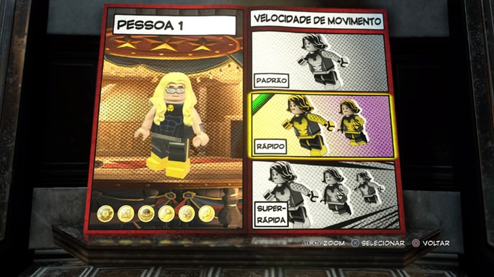 Although there are no sprinter heroes in LEGO Marvel Super Heroes 2, players have the option of creating them through customization (Photo: Reproduction / Rafael Monteiro)