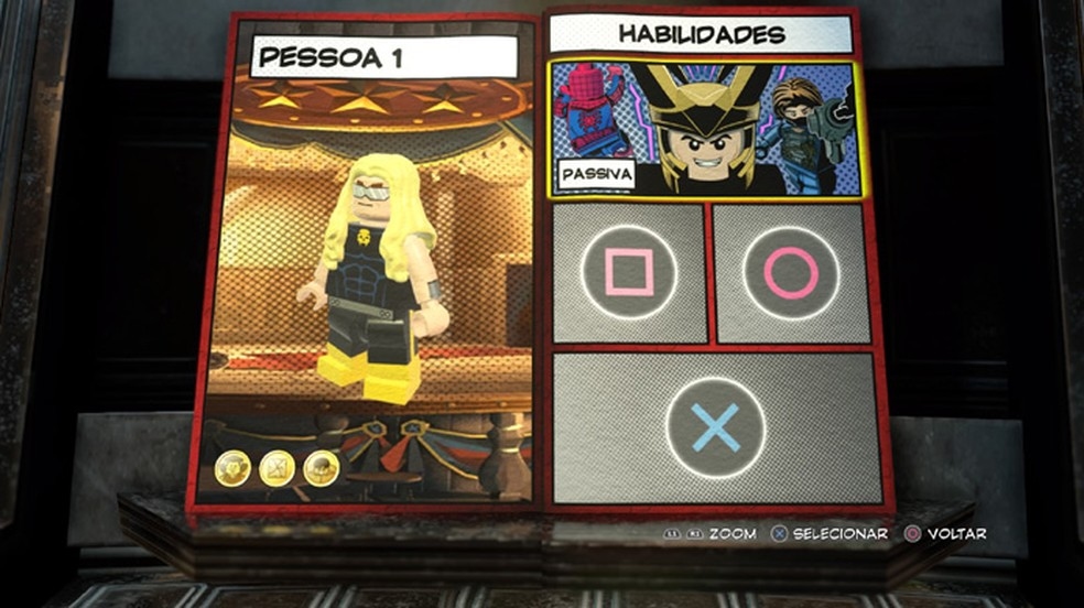 Choose which buttons to put each hero's power in LEGO Marvel Super Heroes 2 (Photo: Reproduction / Rafael Monteiro)