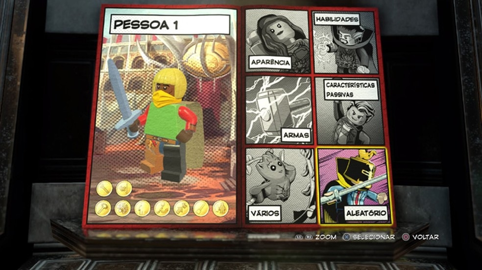 The random button can be a good base to start creating a character, but a big problem if you delete an already created in LEGO Marvel Super Heroes 2 (Photo: Reproduction / Rafael Monteiro)