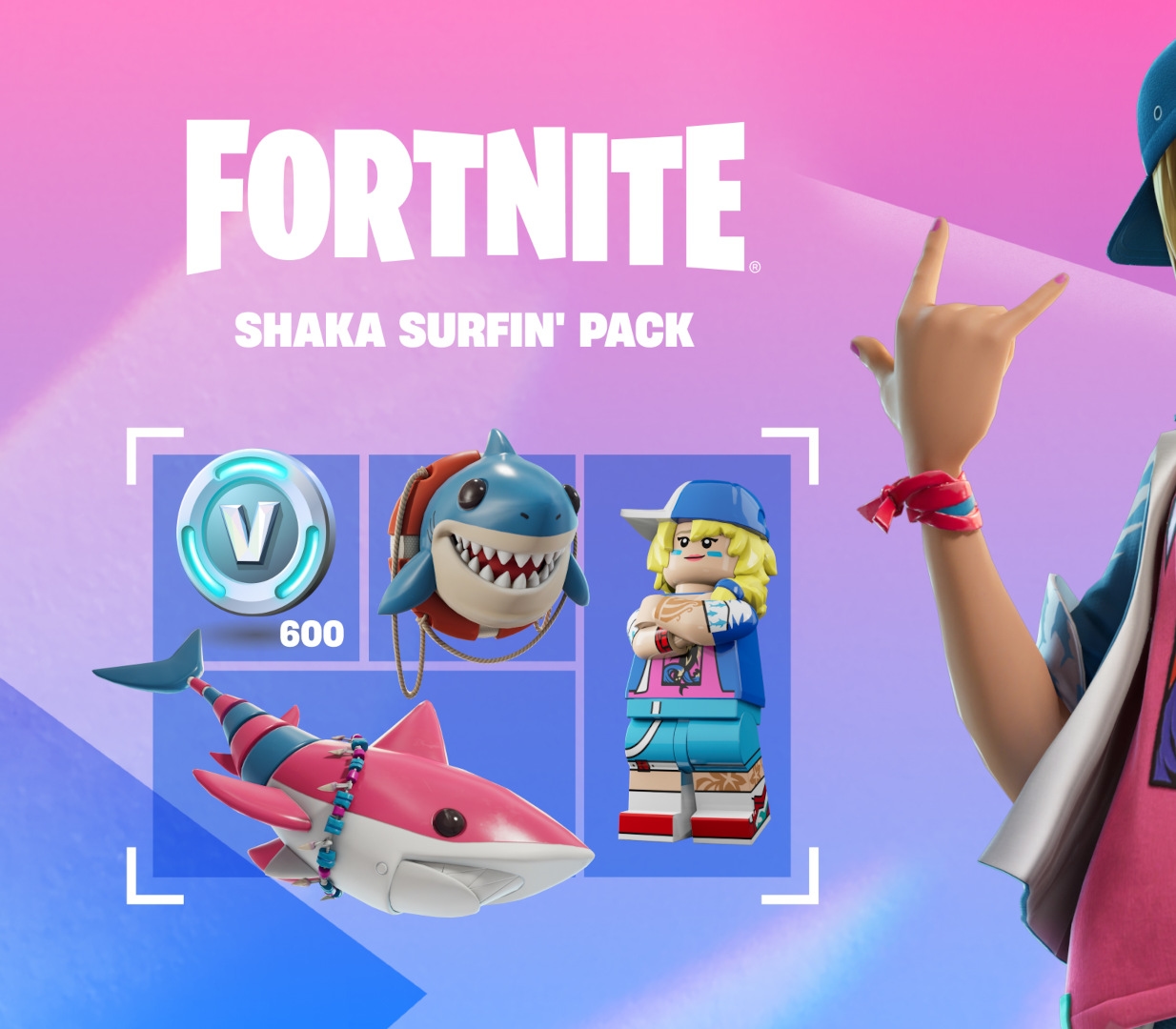 Fortnite - Shaka Surfin' Pack DLC US XBOX One / Xbox Series X|S CD Key