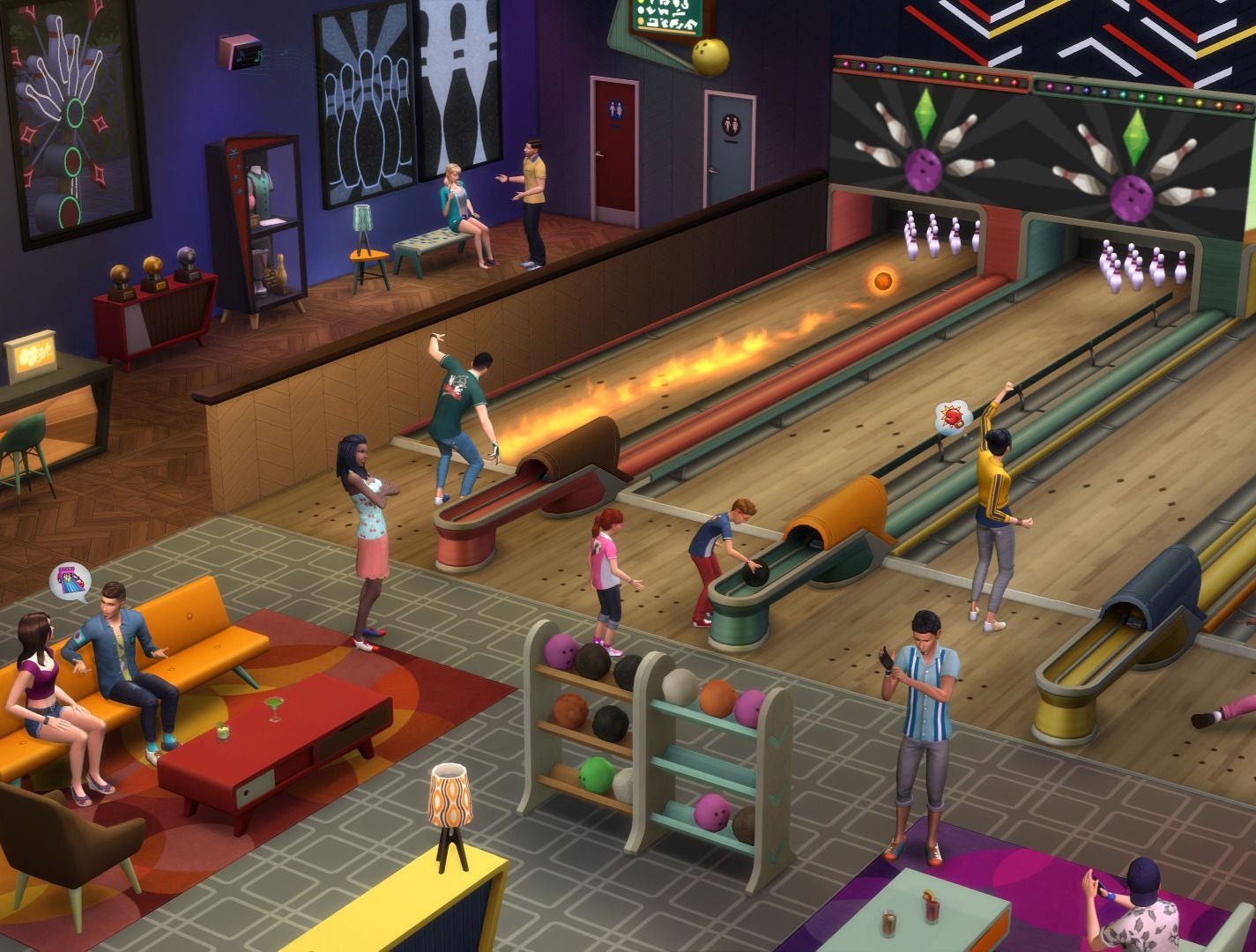 The Sims 4 - Bowling Night Stuff DLC Origin CD Key bg