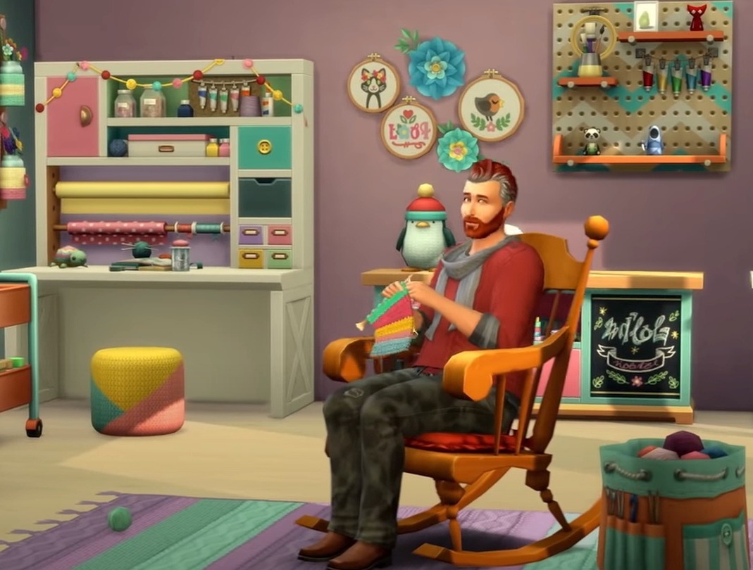 The Sims 4 - Nifty Knitting Stuff Pack DLC Origin CD Key bg