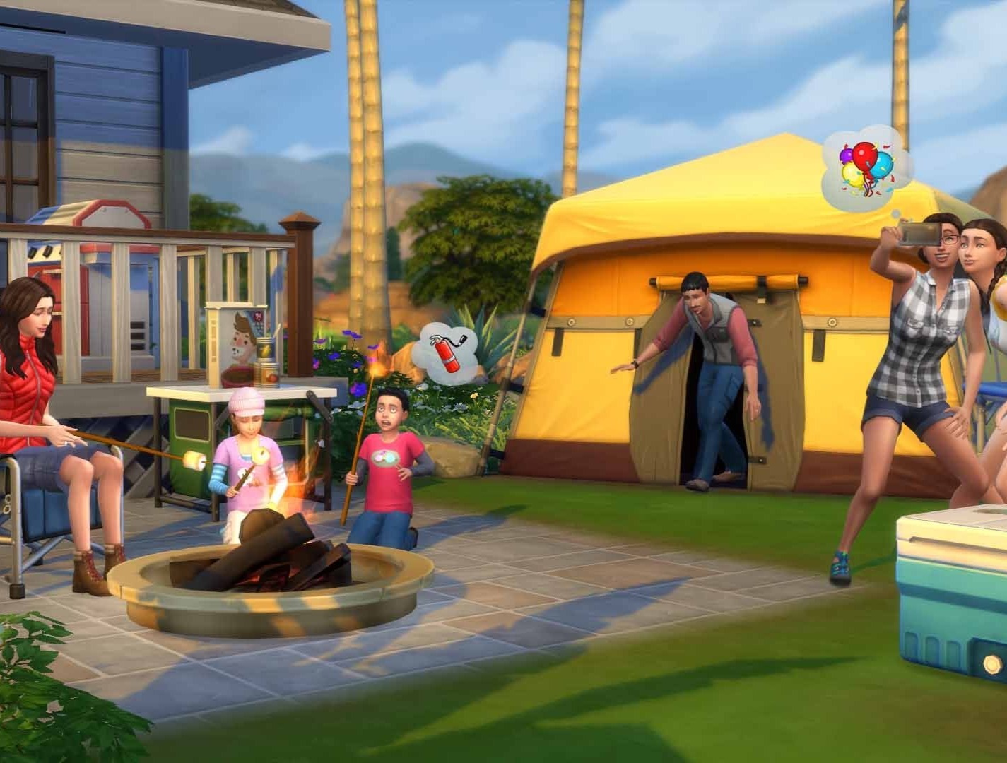 The Sims 4 - Outdoor Retreat DLC Origin CD Key bg