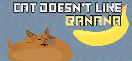Cat doesn't like banana logo