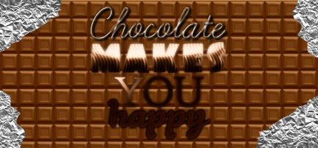Chocolate makes you happy logo