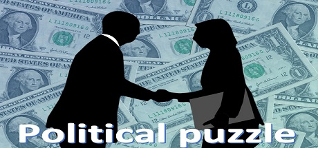 Political puzzle logo
