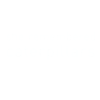 She Remembered Caterpillars logo