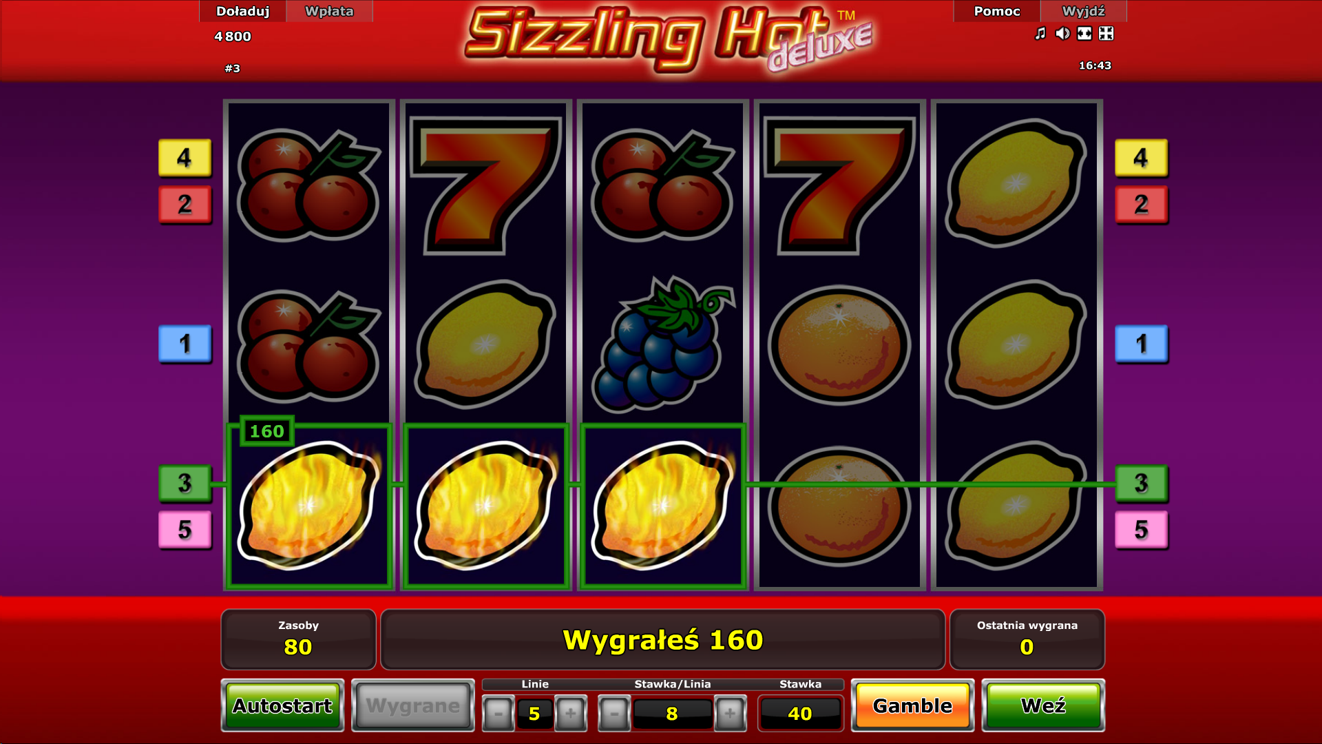 Free Sizzling Hot Game