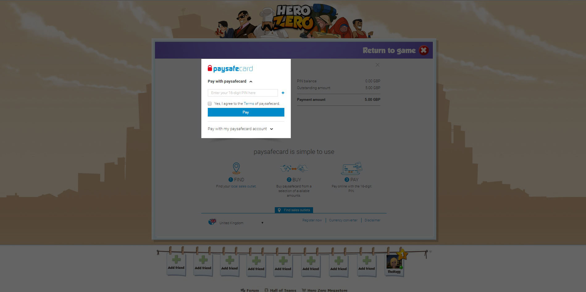 How To Buy Donuts In Hero Zero With A Paysafecard Gamehag