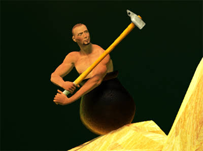 getting over it game pretentious